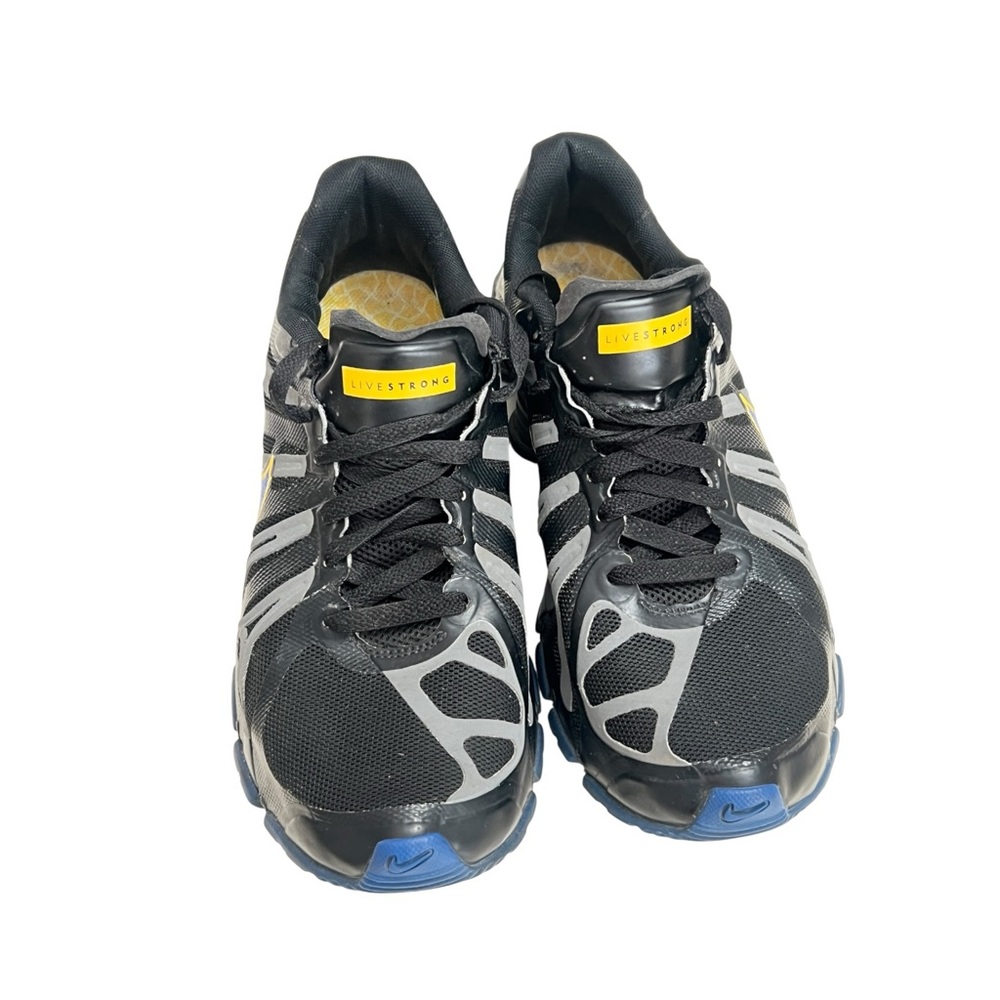 Nike Shox Turbo 13 Mens Black Blue Yellow Running Shoes - Size 8 - Picture 2 of 9